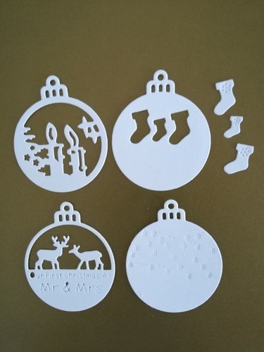 Baubles christmas tree die - baubles,