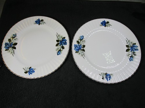 Vintage large blue roses - blue,