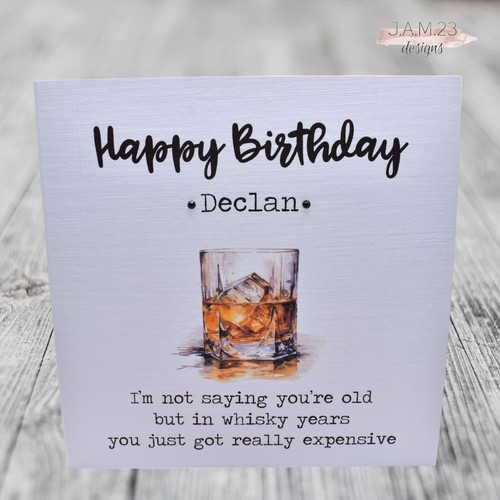 Personalised male whisky funny - personalised,