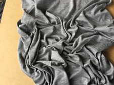 100% superfine cashmere wool fabric remnant  Johnstons of Elgin grey