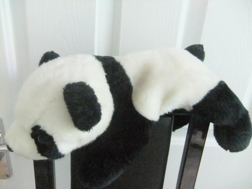 Black panda bear teddy - 14",