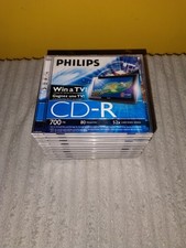 10 X Philips CD-R 80 Min 700MB in Jewel case - Sealed