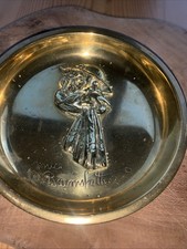 Bruce Bainsfather WW1 Collectible Brass /Trench Art Dish ,car mascot very rare  