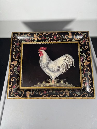 Wooden rooster wall plaque - rooster,