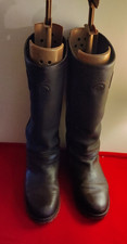 LE CHAMEAU MENS  GORE TEX JAMESON UK 12  FULL LENGTH LEATHER WELLINGTON BOOTS