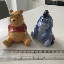 Disney Winnie The Pooh Salt And Pepper Pots Eeyore  Figurine Rare Collectable