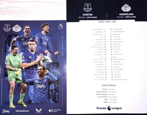 Everton sunderland official - sunderland,