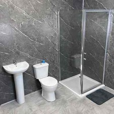 Mondella 800mm or 900mm Pivot Door Complete Shower Cubicle Suite Ginny Rimless
