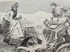1900's Vintage Print Smoking