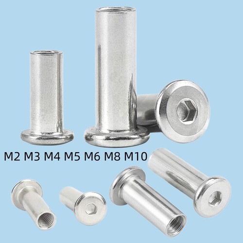 M10 sleeve nuts flat head - m2-m10,