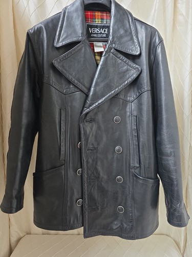Vintage versace black leather - versace,