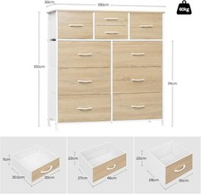 WOLTU Chest of Drawers Light