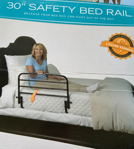 Stander safety bed - bed, rail