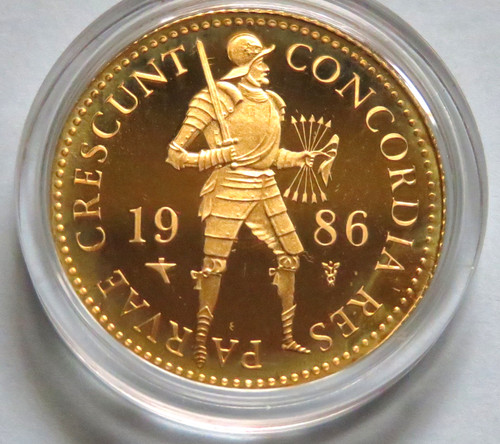 Netherlands 1986 gold ducat - netherlands.,