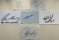 Boxing Signed Index Cards X6