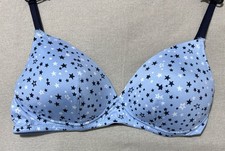 M&S ANGEL Girls NonWired SUPERSOFT First Bra Blue mix Size 30C