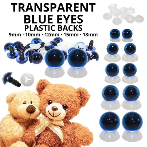 Transparent blue eyes - blue, with
