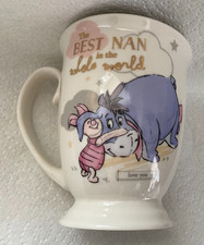 Magical Moments. Disney.  Best Nan in the World Mug. Eeyore & Piglet. Love You