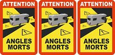 French Blind Spot 2x Magnetic 1x Vinyl Sticker Motorhome ATTENTION ANGLES MORTS