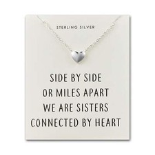 Sterling Silver Sister Heart