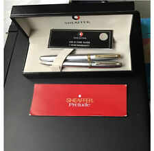 Sheaffer Prelude silver/steel  Fountain  & Ballpoint Pen -