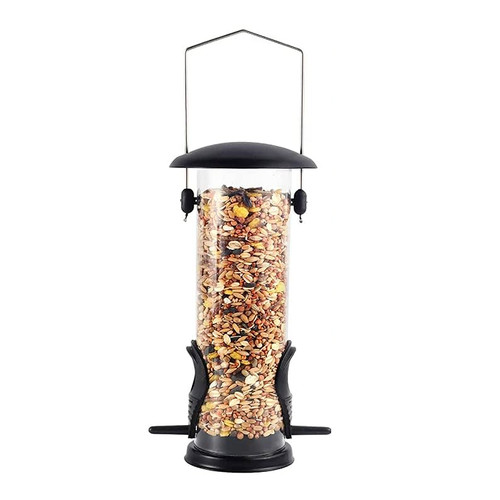 Metal bird seed feeder - seed,