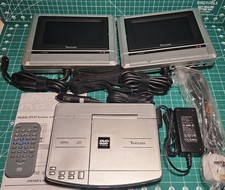 Venturer PVS19261G Car DVD Player With 2 Headrest Screens Tested & Working