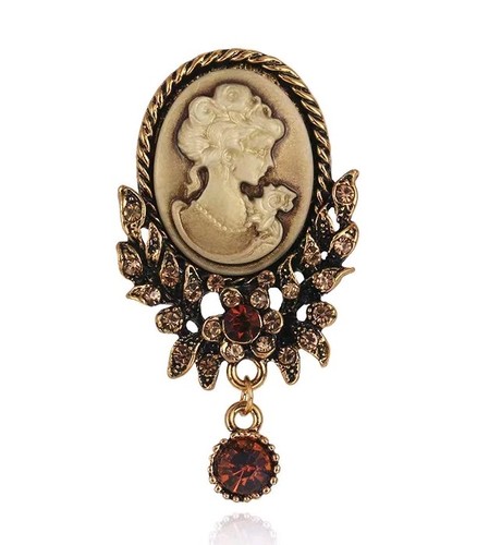 Vintage victorian lady cameo - victorian,