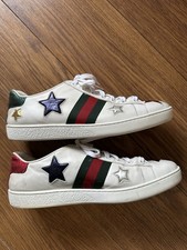 Gucci Ace Star White Leather