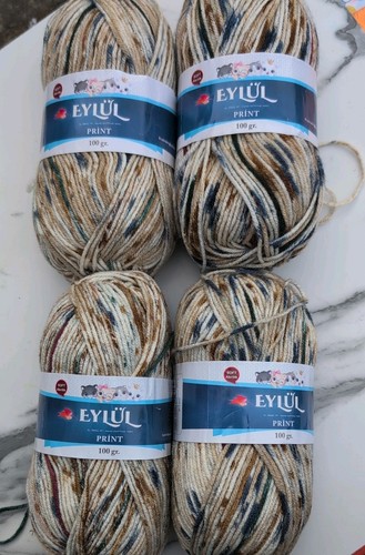 Eylul print aran knitting - ,
