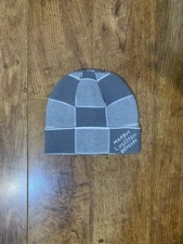 Grey Chequered LV Beanie - One
