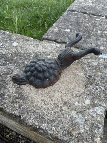 Vintage cast iron snail - snail, boot