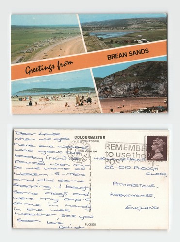 Vintage postcard brean - vintage,