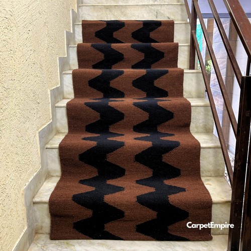 Wool stair runner brown - stair,