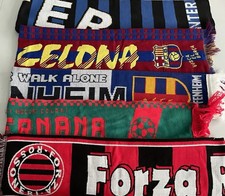 Joblot Of Vintage Football Scarves (5) 