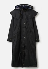 Lighthouse Ladies Black  Outback Waterproof Rain Coat  size 12 RRP £75
