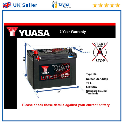 Battery fits tata - battery, safari