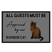 Personalised Burmese Cat Floor