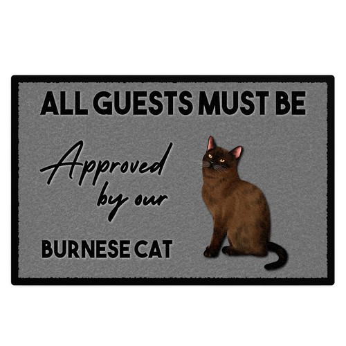 Personalised burmese cat floor - personalised,