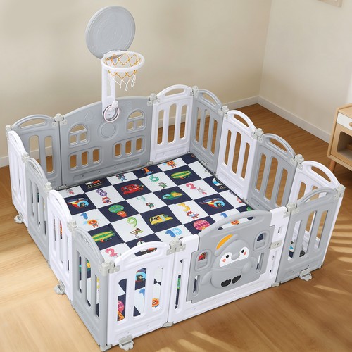 Foldable panels baby playpen - foldable,