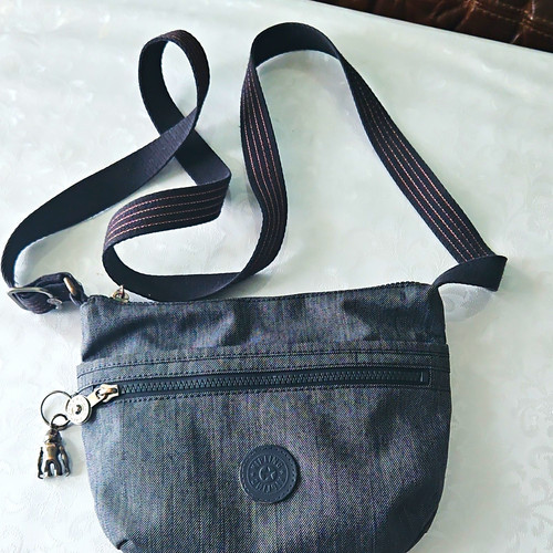 Kipling grey zip crossbody - kipling,