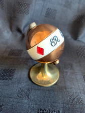 Vintage  Queen Elizabeth II Brass Globe & Copper  Trump Marker Whist Bridge
