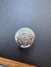 Silver Top Scots Guards officers’ swagger stick -Order of the Thistle -Military 