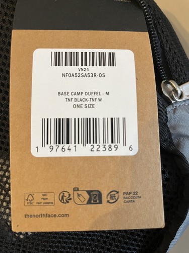 North face base - base, m
