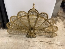 Vintage Brass Peacock Fire