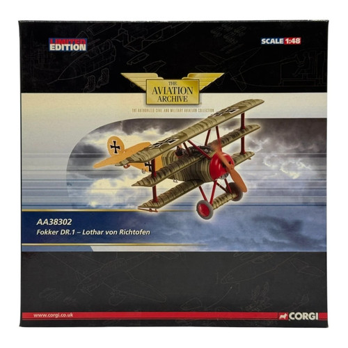 Corgi aa38302 fokker dr i - corgi, dr.i