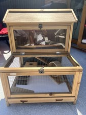 Wooden Hamster Cage 2-Tier