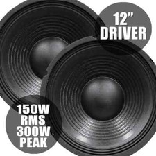 Pair Of 12" Drivers