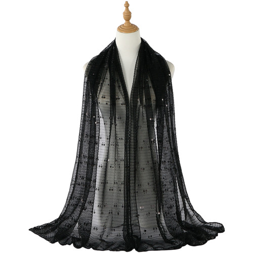 Long glitter scarf - long,