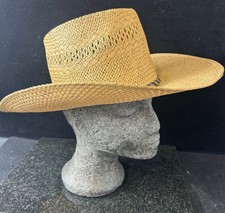 Resistol Men's Straw Cowboy Hat 7 1/4 Beige Western Style - #1008